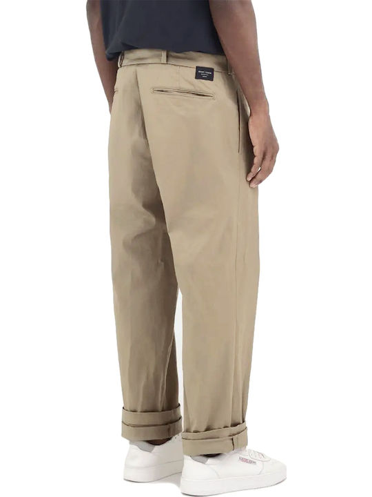 Trousers Chino Elastic in Regular Fit Beige