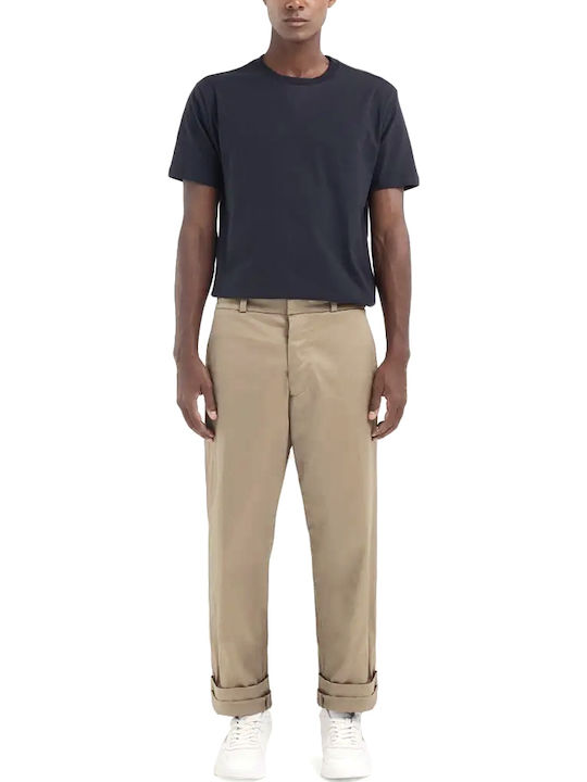 Trousers Chino Elastic in Regular Fit Beige