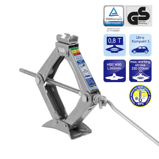 Alca Electric Crick cu foarfeca cu Capacitate de Ridicare până la 32cm și Încărcătură de Greutate până la 1.9 Tone