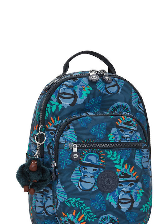 Kipling Seoul School Bag Backpack Junior High-High School Blue 14Liters