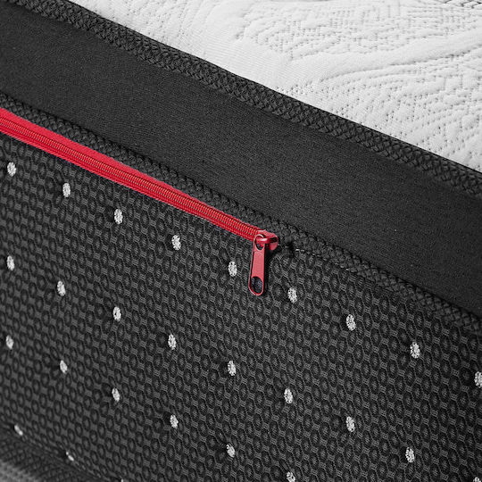 Linea Strom Tower Red Zipper King Size Anatomic Saltea 200x200x29cm cu Suprapozabil