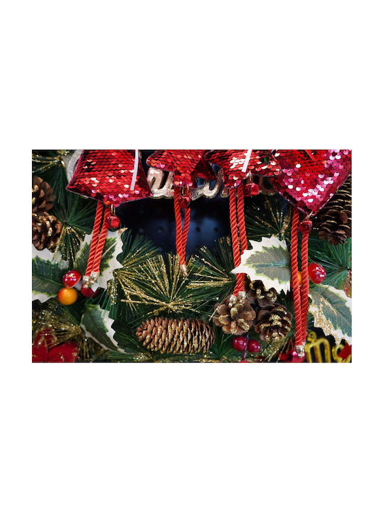Ornament suspendat cu pantaloni evazati Din lemn Roșie 9.5x18buc