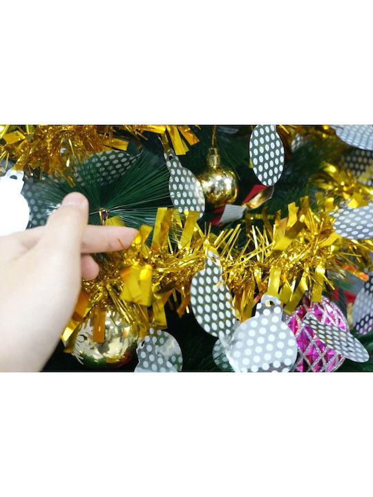 Crăciun Ghirlande Plastică Auriu 200x9cm 1buc