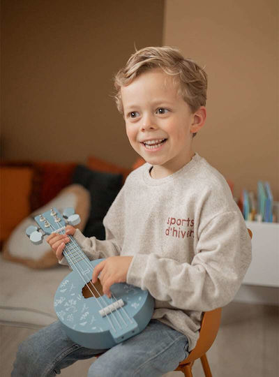 Label Label Holz Banjo Blau