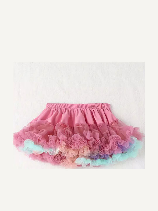 Kinder Tutu Rock aus Tüll Mehrfarbig