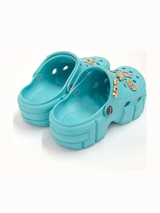 Comfy Anatomic Γυναικεία Ανατομικά Σαμπό Τιρκουάζ