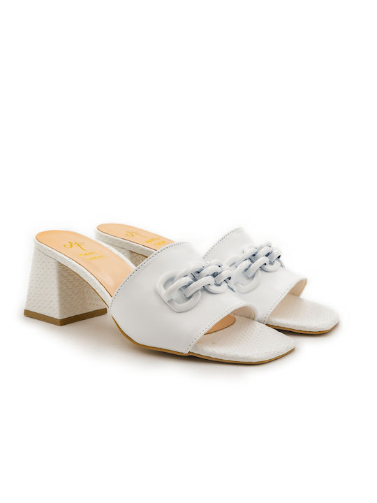 WOMEN'S MULES WHITE MARIELLA FABIANI Q4FB231101