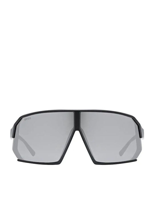 Uvex Sportstyle Unisex Sunglasses with Black Plastic Frame and Silver Mirror Lens S5330582016