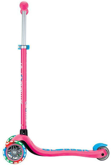 Globber Детски Тротинетки Primo Plus с Три Колела с LED Осветление Фуксия