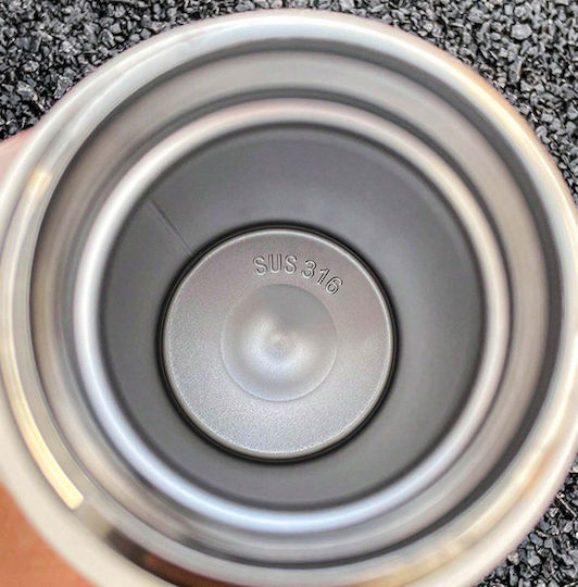 Bottle Thermos Stainless Steel / Plastic 650ml Black with Cap-Cup