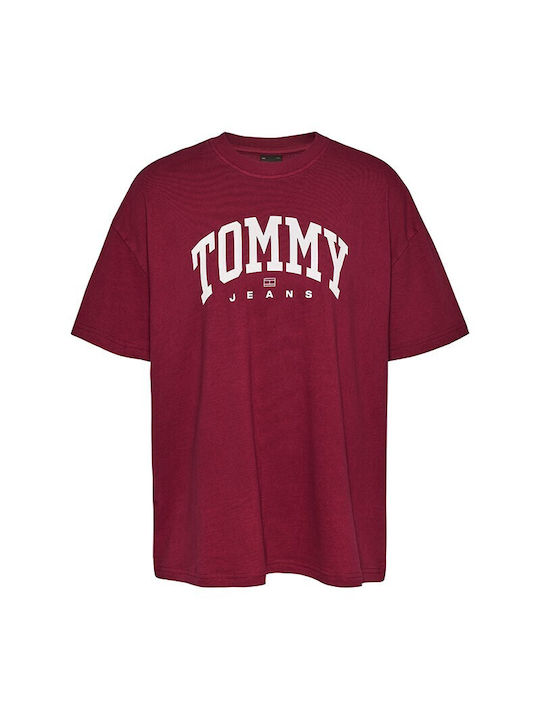 Tommy Hilfiger Damen T-Shirt Burgundisch