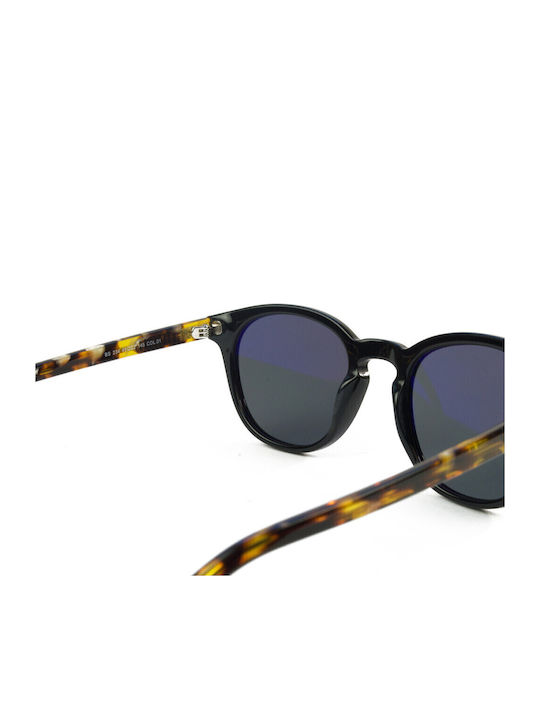 The Glass of Brixton Unisex Sunglasses with Black Plastic Frame and Black Lens bs234 01