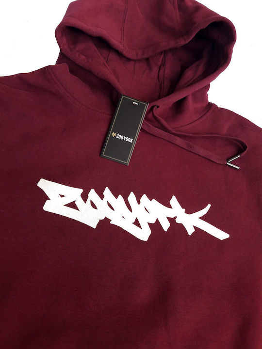 ZOO YORK TAG HOODIE ZY18F1024 BURGUNDY Zoo York burgundy red