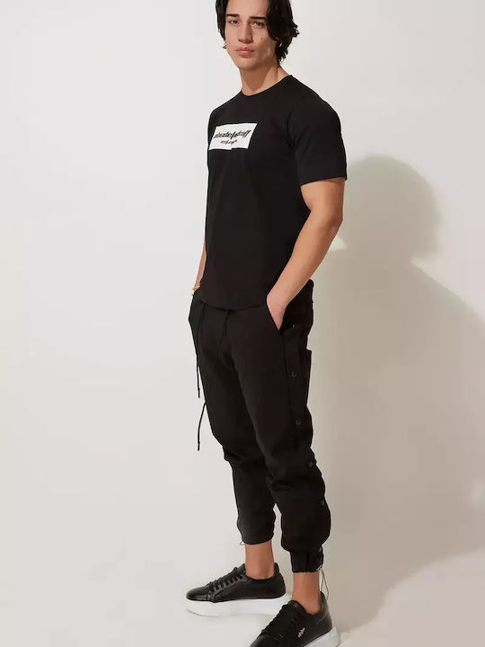 Stefan Fashion Ανδρικό T-shirt Κοντομάνικο Μαύρο