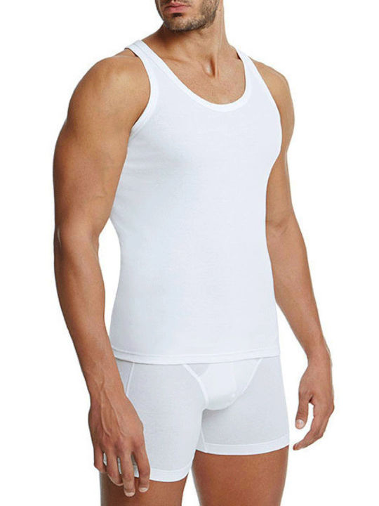 Men's sleeveless jersey white