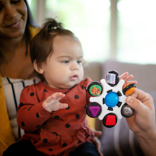 Baby Einstein Βρεφικό Παιχνίδι Curiosity Clutch Twist & Pop Rattle με Μουσική και Ήχους για 3+ Μηνών