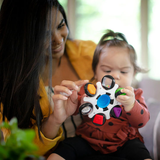 Baby Einstein Βρεφικό Παιχνίδι Curiosity Clutch Twist & Pop Rattle με Μουσική και Ήχους για 3+ Μηνών