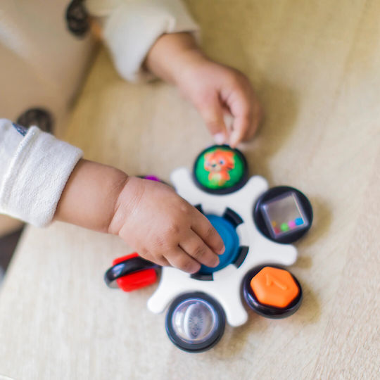 Baby Einstein Βρεφικό Παιχνίδι Curiosity Clutch Twist & Pop Rattle με Μουσική και Ήχους για 3+ Μηνών