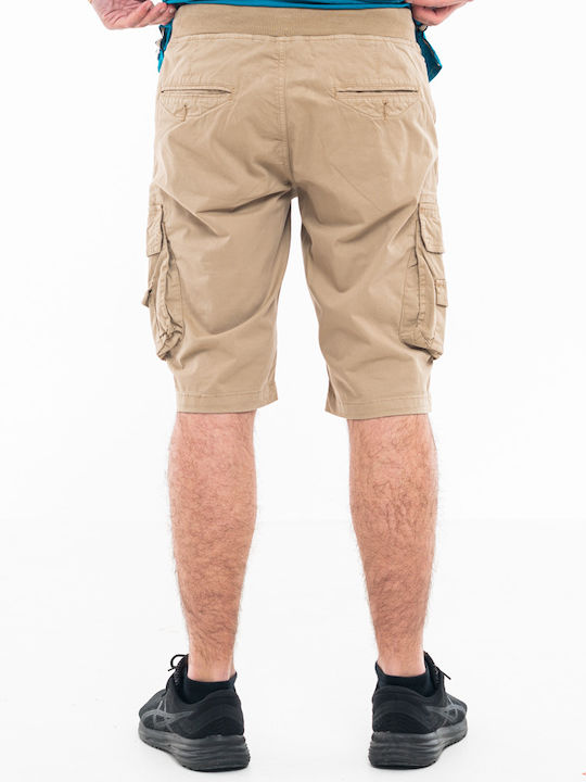 Men's Beltipo Cargo Shorts with Beige Drawstring