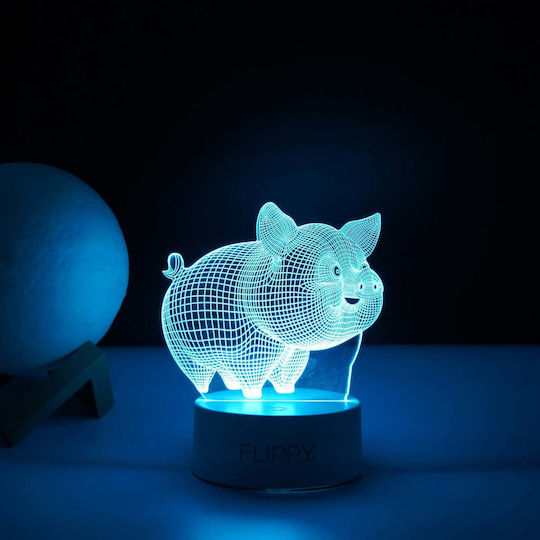 Διακοσμητικό Φωτιστικό LED 3D Illusion 3εκ.