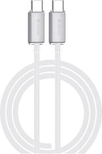 Devia Редовен USB 2.0 до микро USB кабел Бял 1.5м (105737) 1бр