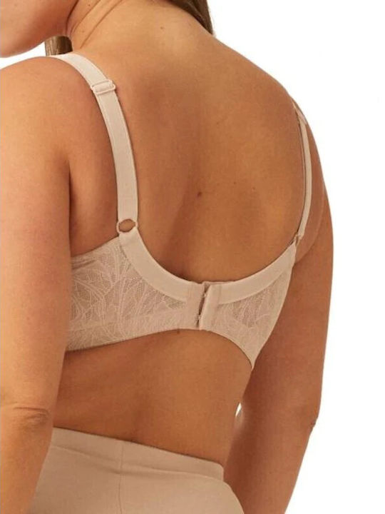 Naturana Minimizer beige underwired bra without underwire, without lining. (Ref: 5390)