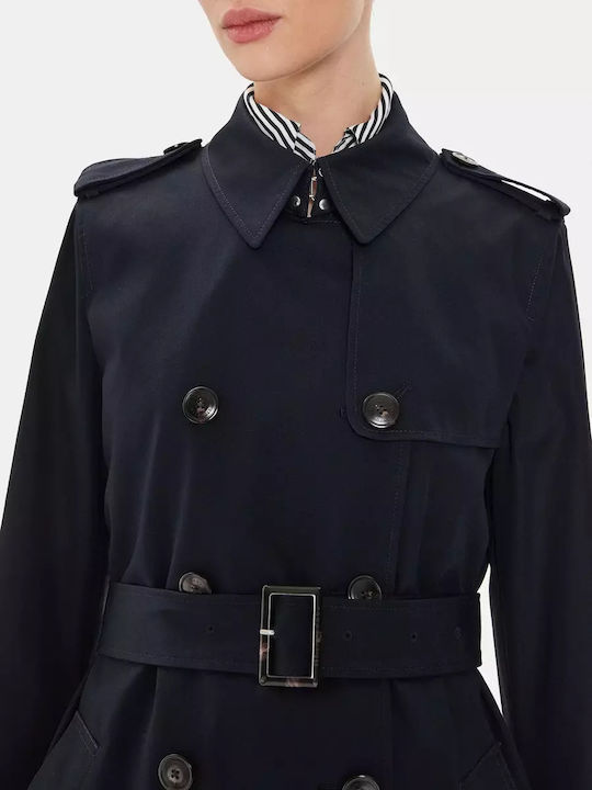 Women's Blue Trench Coat