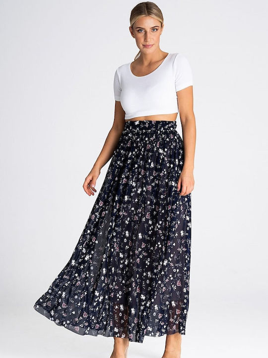 Figl Maxi Skirt in Green color