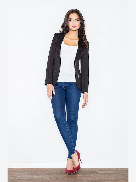 Figl Damen Blazer Schwarz