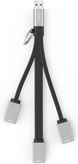 Earldom Hub 4 Θυρών USB 2.0 με σύνδεση USB-A