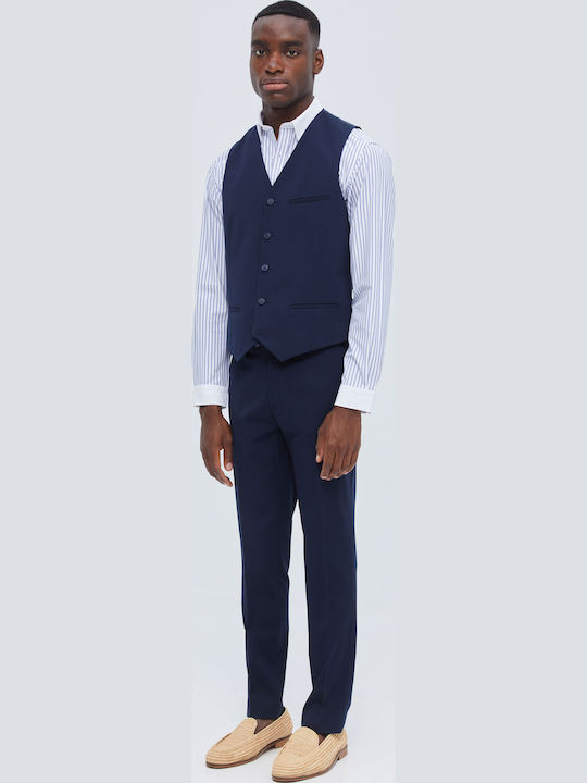 Men's Vest Slim Fit Blue