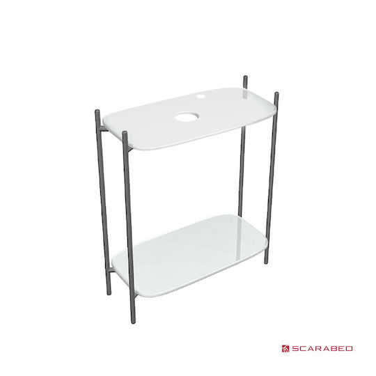 Scarabeo Blat fără Lavoar L74xW43xH77cm Alb