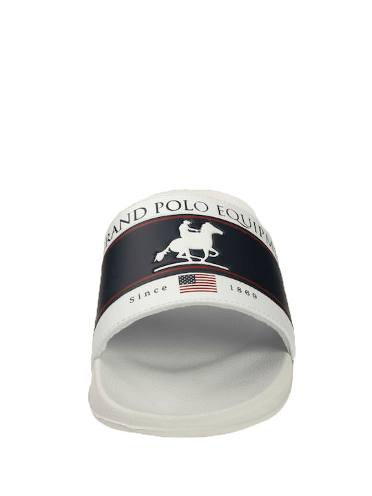 U.S. Polo Assn. Ανδρικές Σαγιονάρες Λευκές