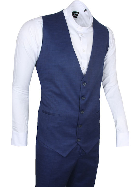 Herrenanzug mit Weste Blue