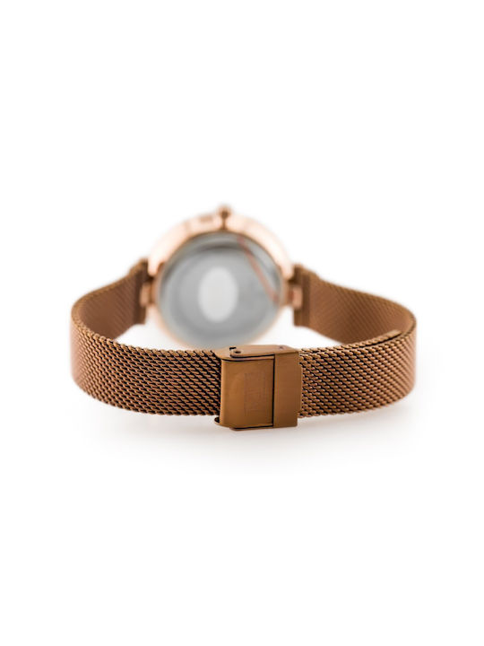 Pacific Ceas de Damă cu Rose Gold Brățară Metalică
