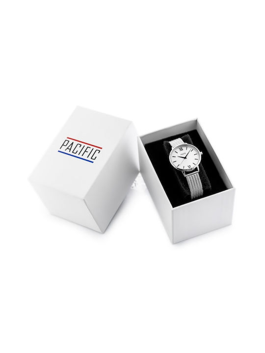 Pacific Uhr mit Silber Metallarmband