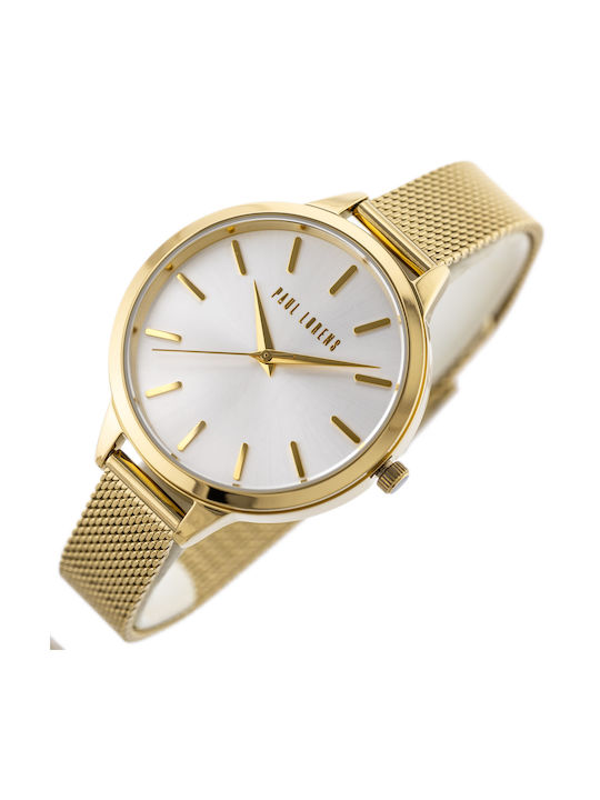 Paul Lorens Uhr mit Gold Metallarmband