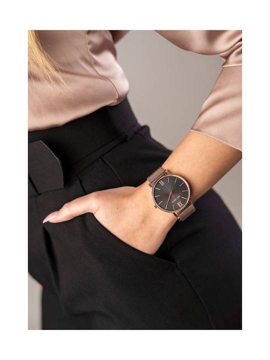 Women's Watch 40mm Battery with Gold Metal Strap