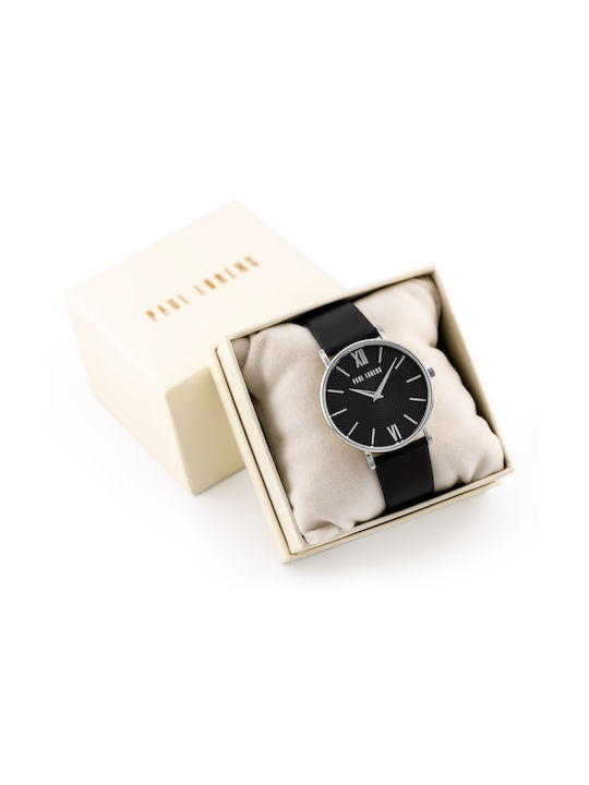 Uhr mit Schwarz Lederarmband