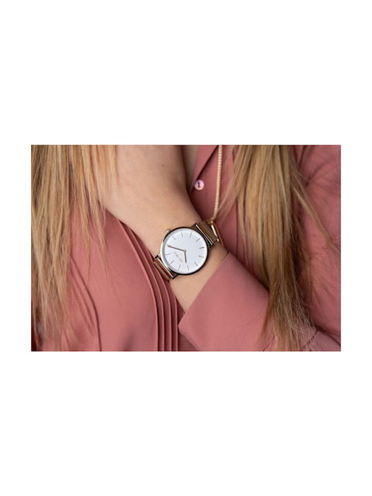 Paul Lorens Watch with Gold Metal Bracelet