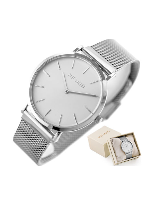 Paul Lorens Дамски Часовник 40mm Кварцов със Сребрист Метална Верижка