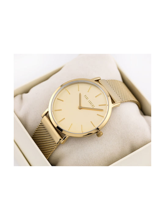 Paul Lorens Women's Watch with Gold Metal Bracelet