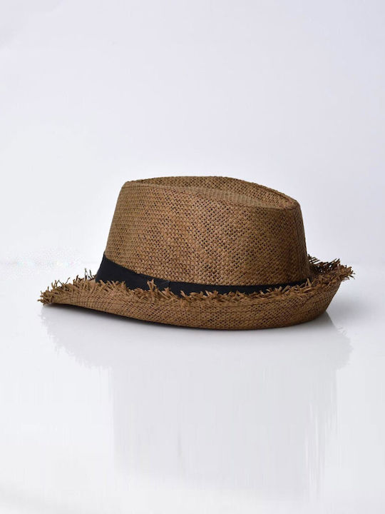 Hut mit schwarzem Band Braun 24743