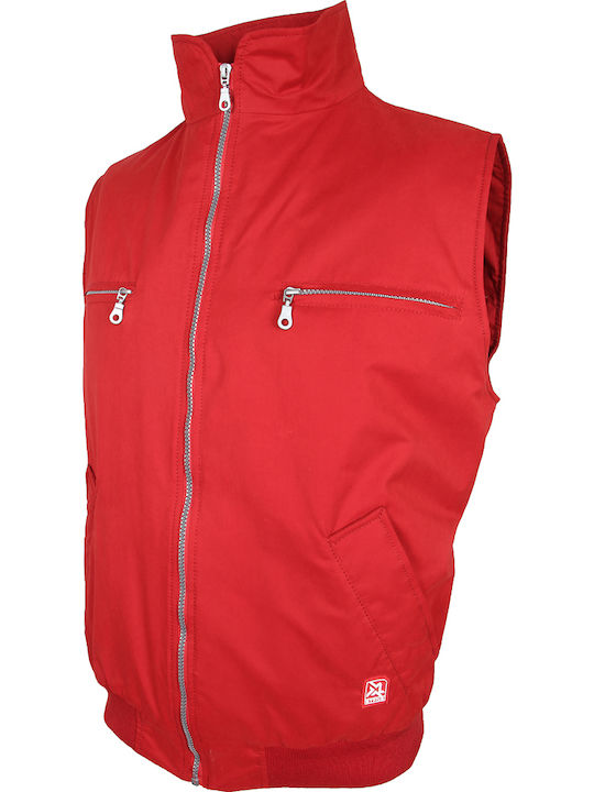 Ärmellos Jacke Puffer Rot