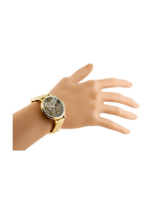 Jordan Kerr Women's Watch with Gold Metal Bracelet