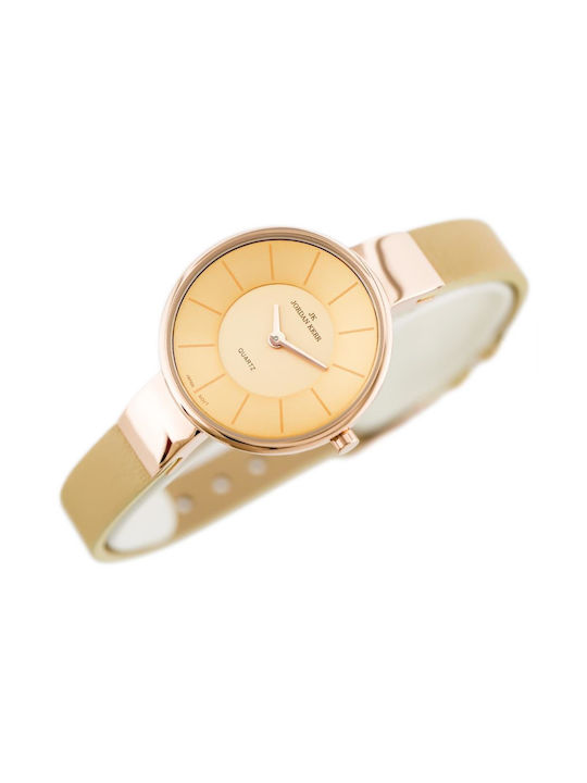 Jordan Kerr Women's Watch with Gold Rubber Strap