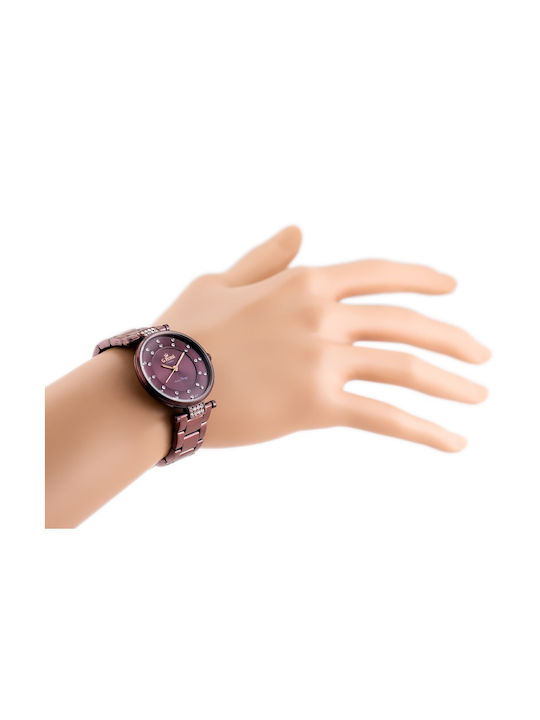 G.Rossi Watch with Purple Metal Bracelet