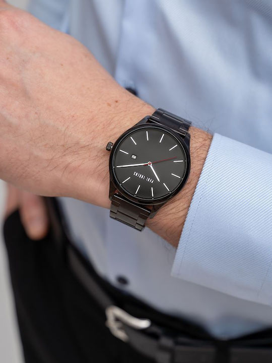 Paul Lorens Watch Battery with Metal Bracelet