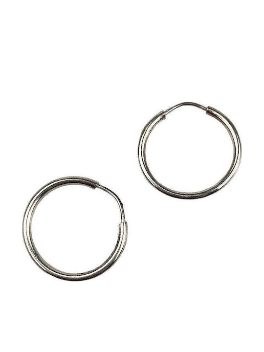 925 Sterling Silver Hoop Earrings 18 Mm