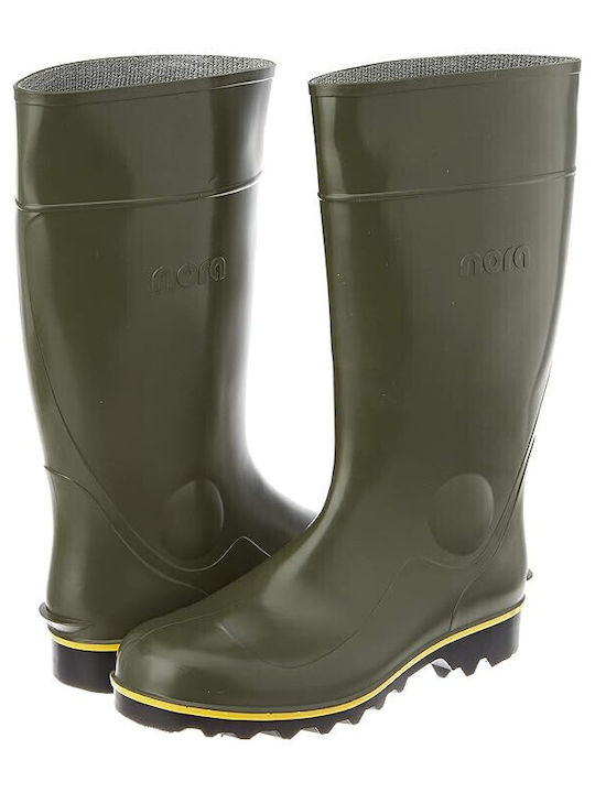 Spirale Work Wellies Ankle Green